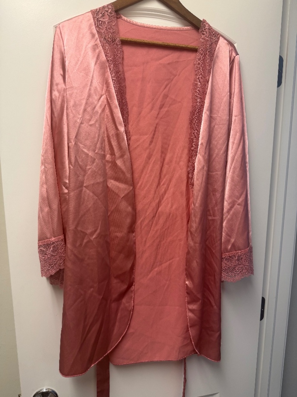 Pink Women’s Silk Robe